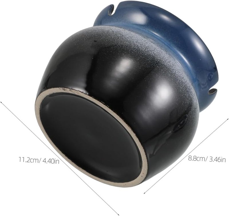 Decorative Ceramic Ashtray with Lid Windproof for Indoor Outdoor Home Patio Garden - Image 2